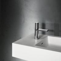 Fantini Milano Смеситель для раковины, 1 отв., с нажимн. донным клапаном, излив 110мм, цвет: хром