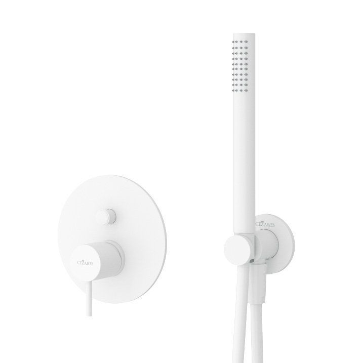 Душевая система с переключателем для верхнего и ручного душа CEZARES LEAF-DSIP-L