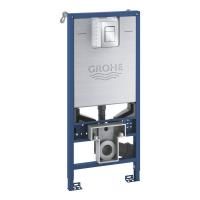 Инсталляция для унитаза GROHE RAPID 39603000 (с клавишей смыва, два режима слива, пневматическое, хр, шт Инсталляция для унитаза GROHE RAPID 39603000 (с клавишей смыва, два режима слива, пневматическое, хр, шт