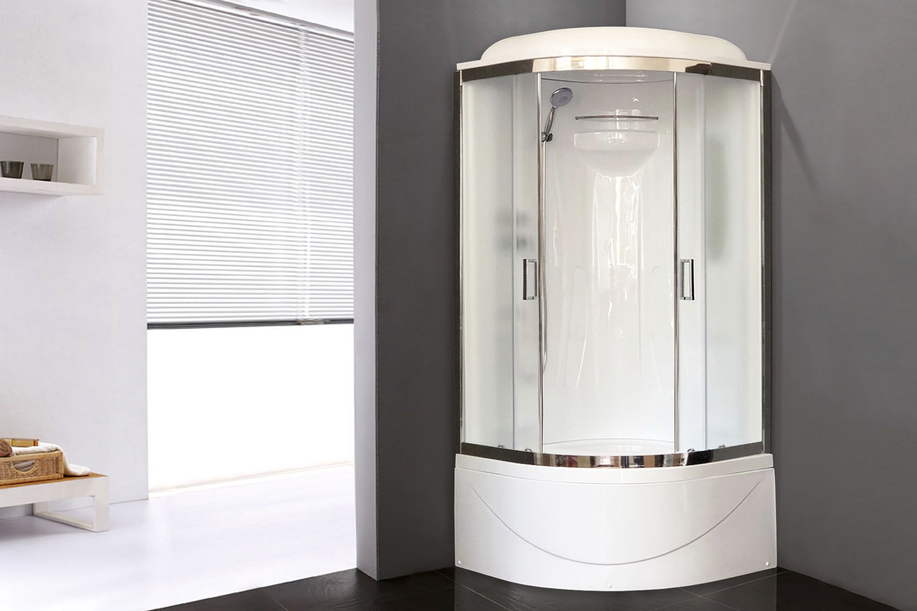 Душевая кабина Royal Bath RB 90BK1-M-CH (матовое) Душевая кабина Royal Bath RB 90BK1-M-CH (матовое)