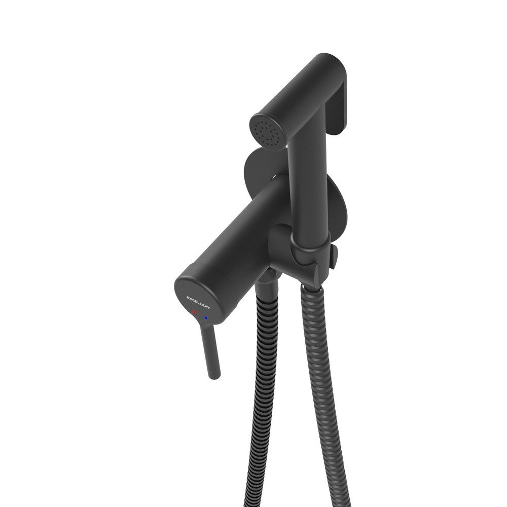 Смеситель для биде скрытого монтажа EXCELLENT Pi AREX.1204BL (черный мат)