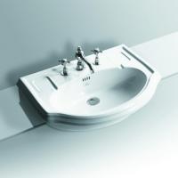 SIMAS Arcade Раковина полувстроенная 67x49см с 3 отв. под смеситель (2 отв. выбиты вручную), цвет белый