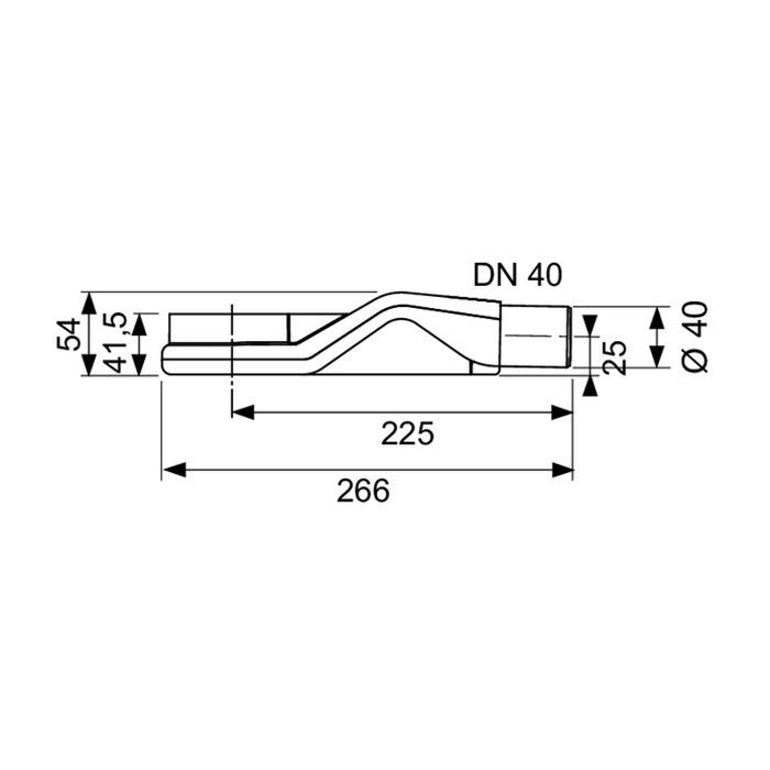 Сифон DN40, 0,5 л/с Сифон DN40, 0,5 л/с