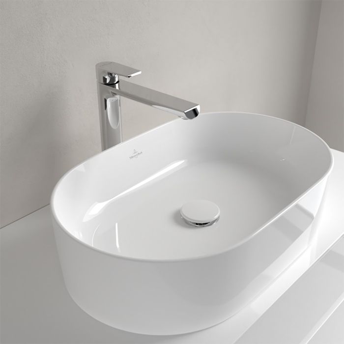 Villeroy&Boch  Collaro Раковина, ширина, 560*360*145мм, тип установки-на столешницу, отверстия для смесителя-отсутствуют, цвет цвет альпийский белый, артикул 4A195601