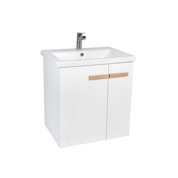 Тумба VIANT "Мюнхен" 2 ств подвесная белая 425х655х620 под раковину .S-UM-COM70/1-w (COMO 70) (VMUN70COBEL-T2STP)