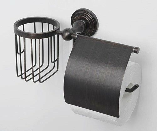 Держатель туалетной бумаги и освежителя воздуха WasserKRAFT Isar K-7359 Темная бронза