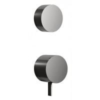 Fantini AF/21 Смеситель для душа, встраиваемый, на 3 источника, (наружняя часть), цвет: Matt Gun Metal PVD