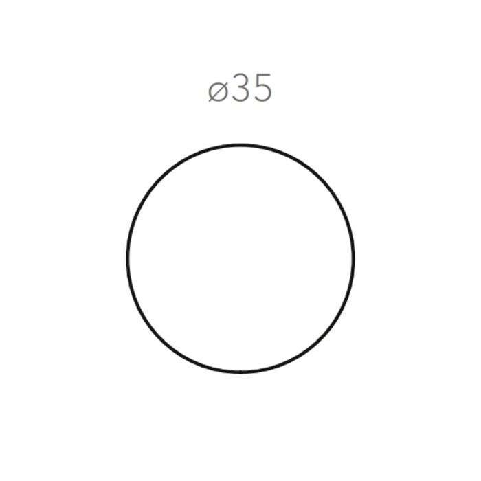 ADJ Круглый плейсмат, D35 см., цвет: серый/черный