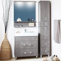 Тумба под раковину Бриклаер Чили 80 серая лиственница