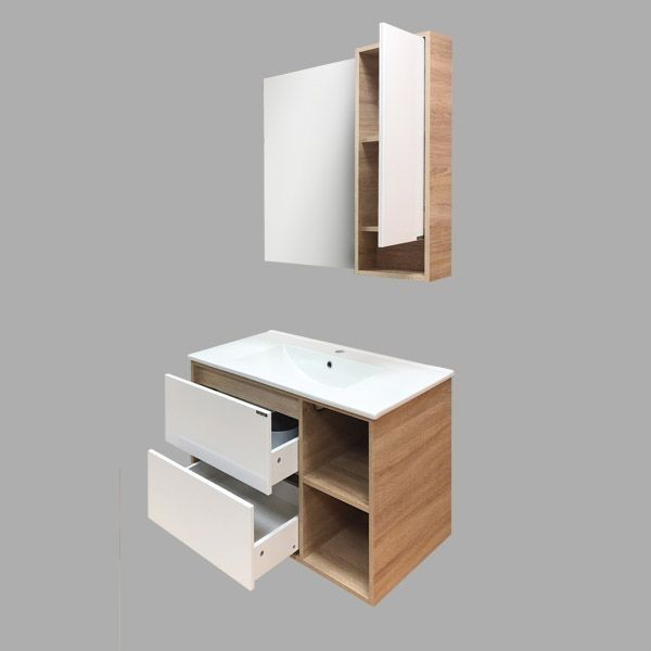 Зеркало со шкафом Comforty Гамбург 90 4142227 Дуб сонома