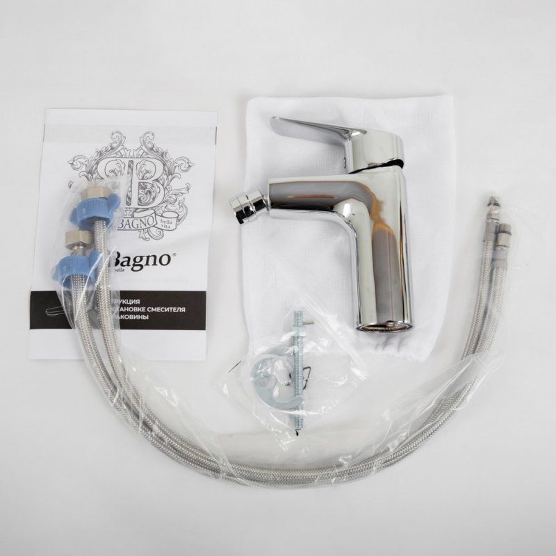 DUE Смеситель для биде без донного клапана, хром DUE-BD-CRM-W0, артикул DUE-BD-CRM-W0