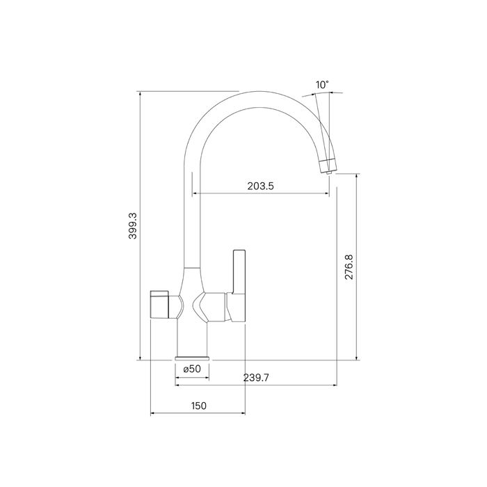 Смеситель для кухонной мойки IDDIS Pure (PURSBFJi05), артикул PURSBFJi05