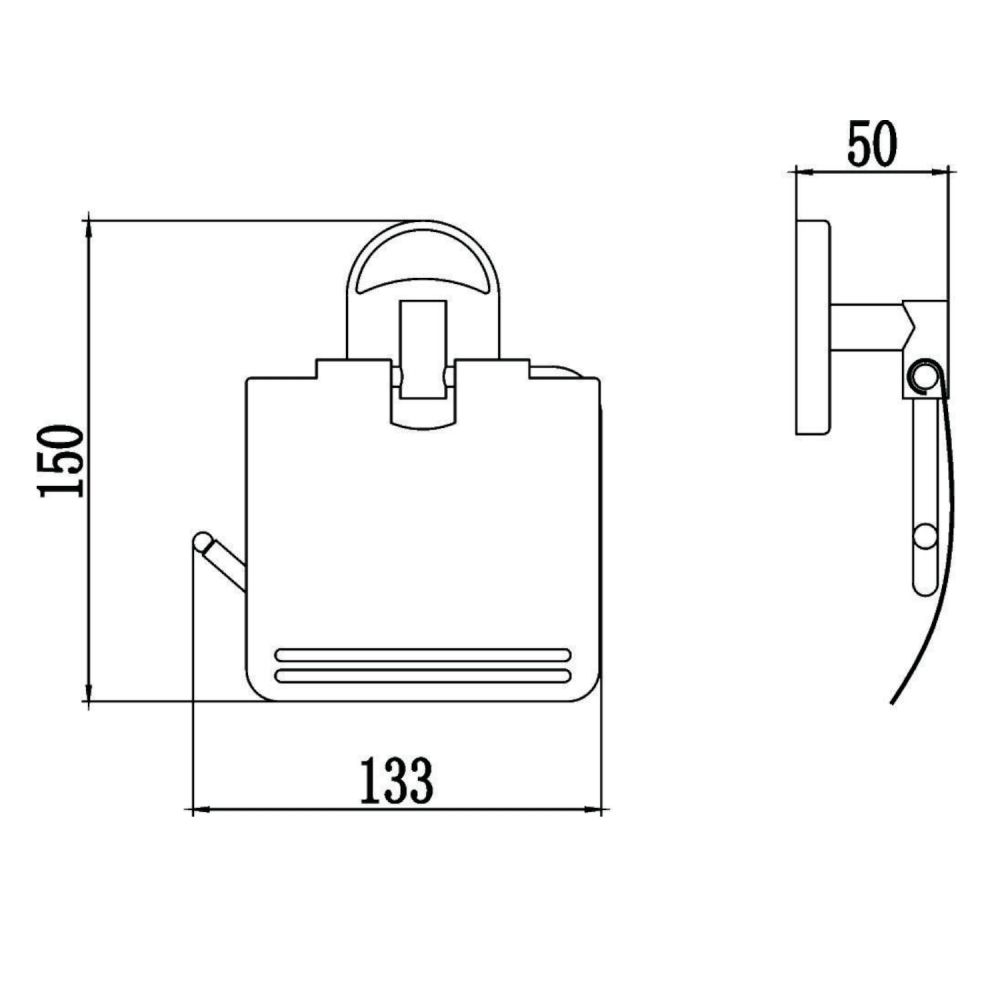 Держатель для туалетной бумаги Savol S-007051, хром, артикул S-007051