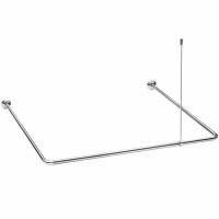 Карниз алюм. универсал.хром с потолочным креплением Карниз алюм. универсал.хром с потолочным креплением