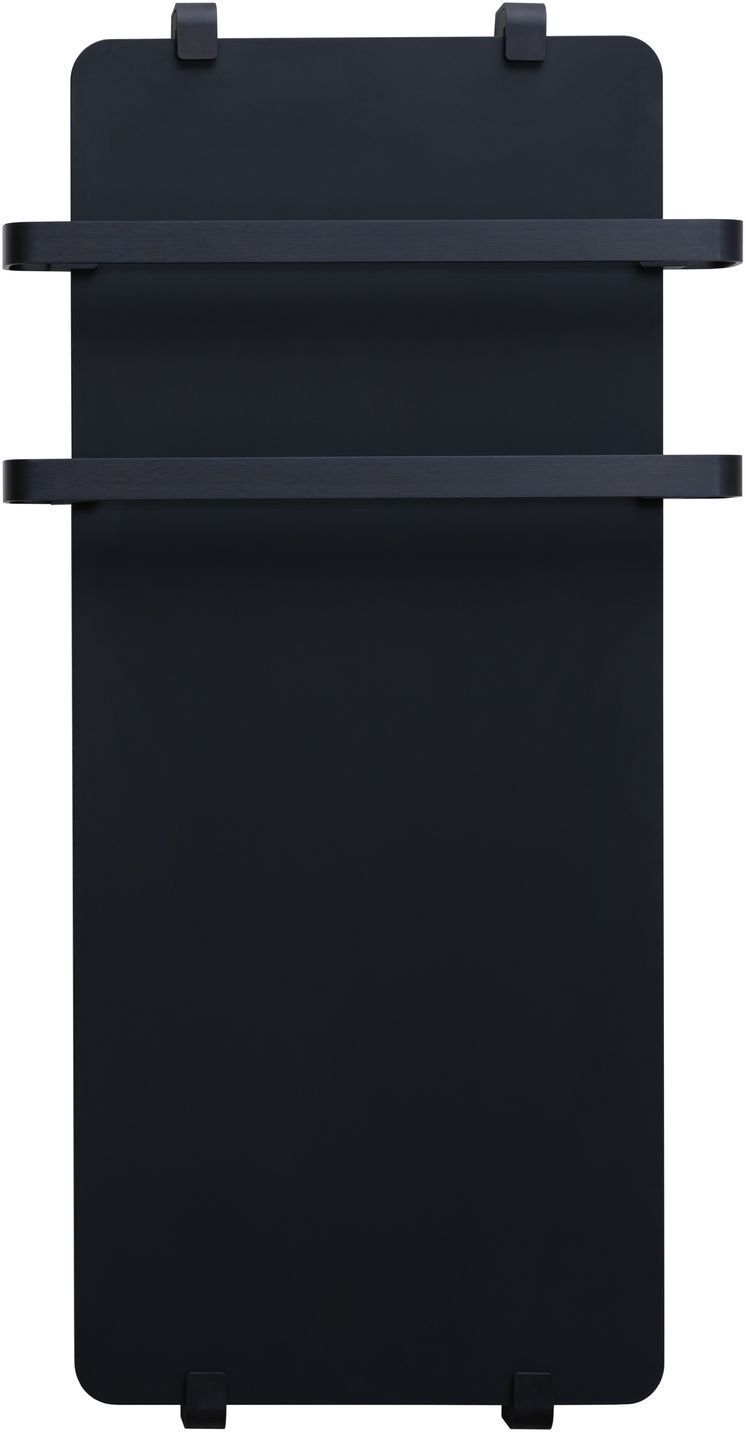 Полотенцесушитель электрический Allen Brau Infinity 140x44 с рейлингом 2.0 и креплением, черный матовый