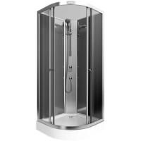 Душевая кабина Arcus AS-100 90x90 профиль Хром стекла матовые фактурные Душевая кабина Arcus AS-100 90x90 профиль Хром стекла матовые фактурные