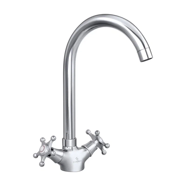 Смеситель для кухни Славен СЛ-ДВ-И22, хром