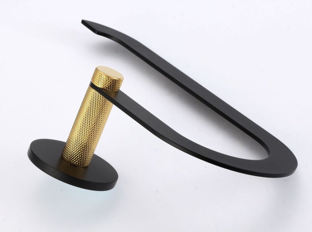 Полотенцедержатель Savol S-002163HB, черный/золото, артикул S-002163HB