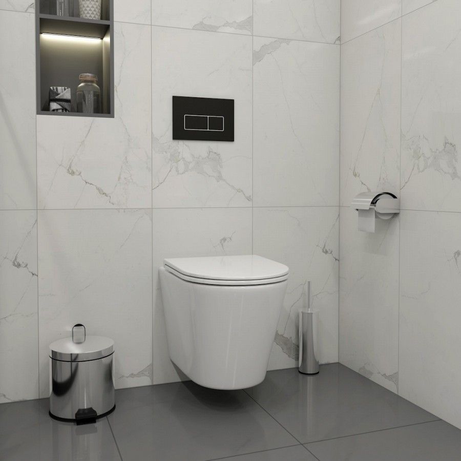 Клавиша смыва Maretti Umbria AC12UM-564, черный/хром