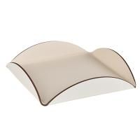 ADJ Подставка для сервировки, 20x20 см., цвет: панна котта/белый