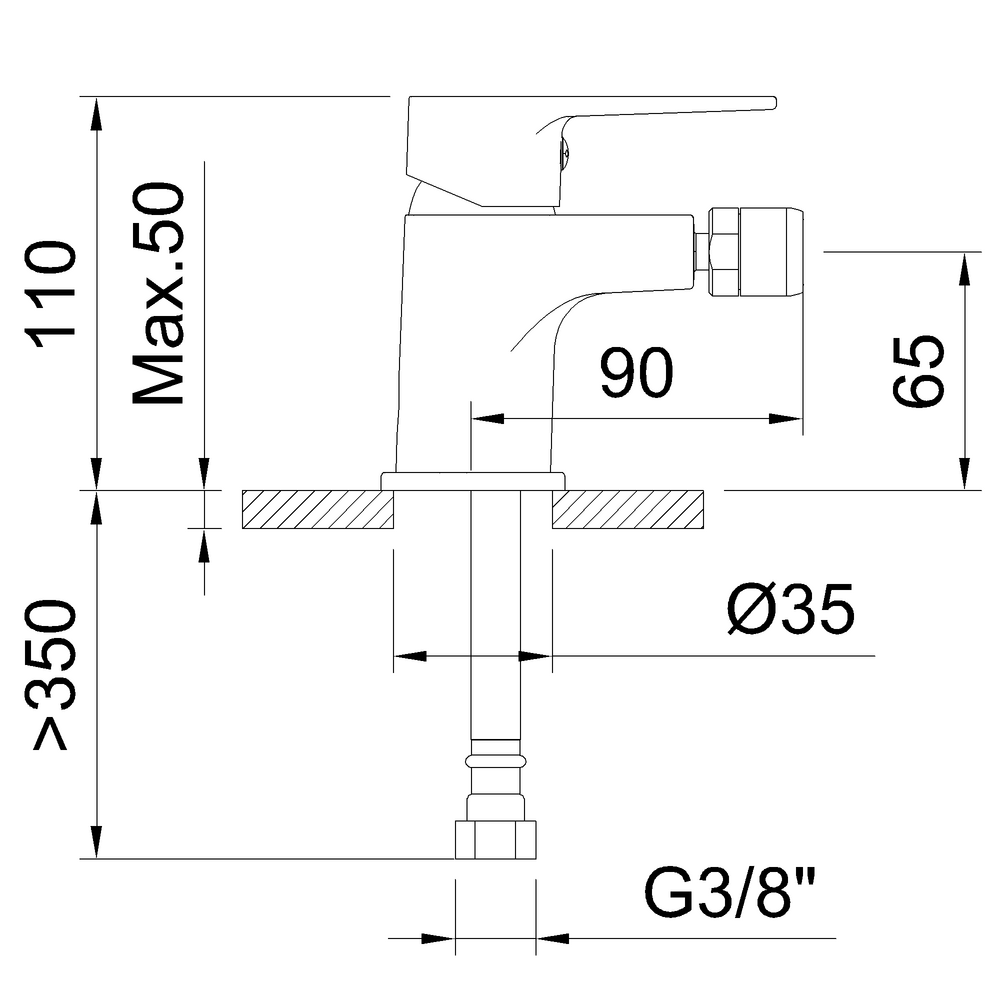 Смеситель GO!2 62142 для биде
