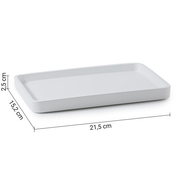 Gedy Brenda, настольный лоток, цвет белый матовый, артикул BR06(02)