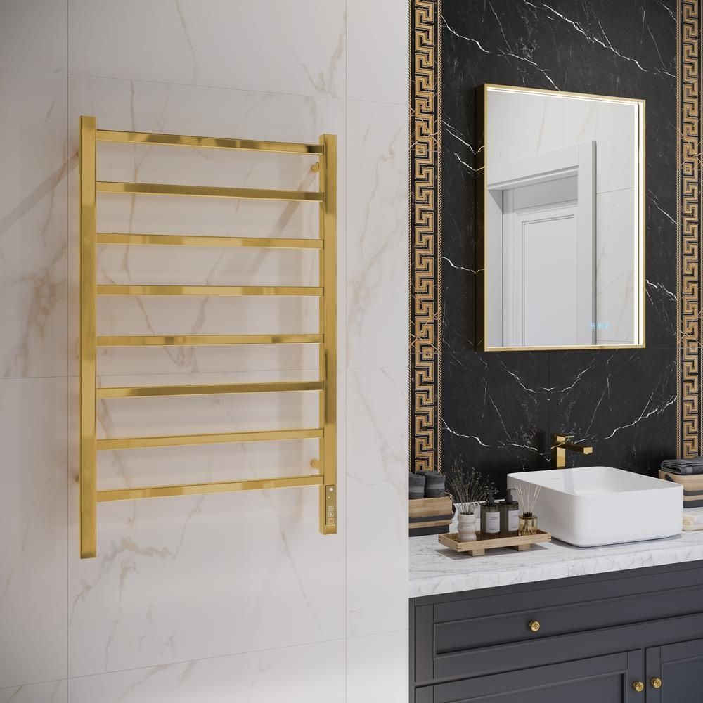 Полотенцесушитель электрический Terminus Ватикан П8 50х85 quick touch, золото, артикул 4670078566348