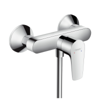 Смеситель для душа, Hansgrohe, Talis E, тип открывания воды-рычажный, тип регулирования воды-керамический картридж, монтаж-вертикальный (настенный), отверстия для монтажа-2, цвет-хром Смеситель для душа, Hansgrohe, Talis E, тип открывания воды-рычажный, тип регулирования воды-керамический картридж, монтаж-вертикальный (настенный), отверстия для монтажа-2, цвет-хром