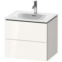 Duravit L-Cube Тумба подвесная под раковину # 234463, 2 ящика, 550x620x481мм, цвет White High Gloss