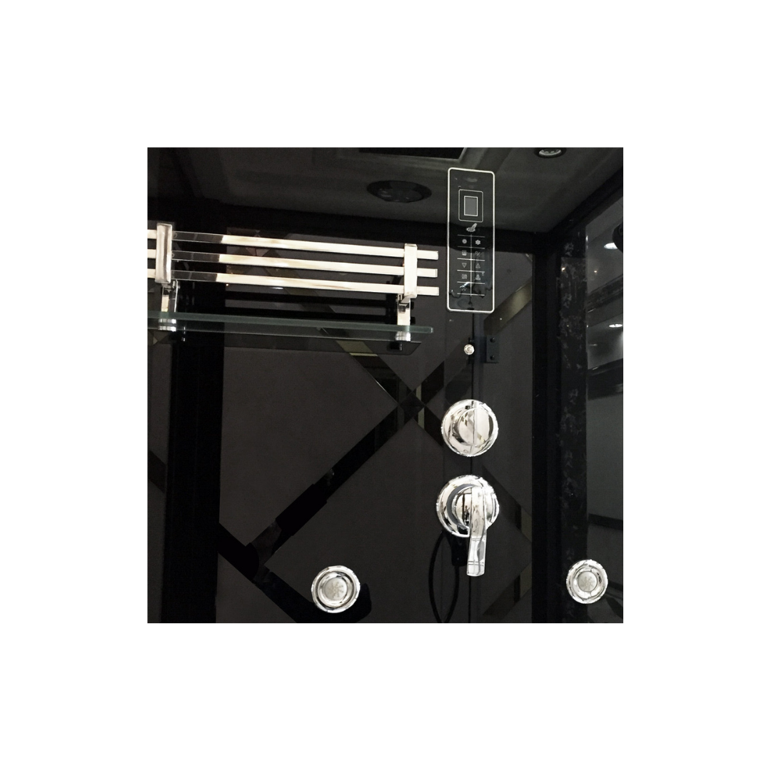 Сауна ALBANO Nero-R комбинированная 2в1 Cerutti SPA Black 1800x1100x2230 Сауна ALBANO Nero-R комбинированная 2в1 Cerutti SPA Black 1800x1100x2230