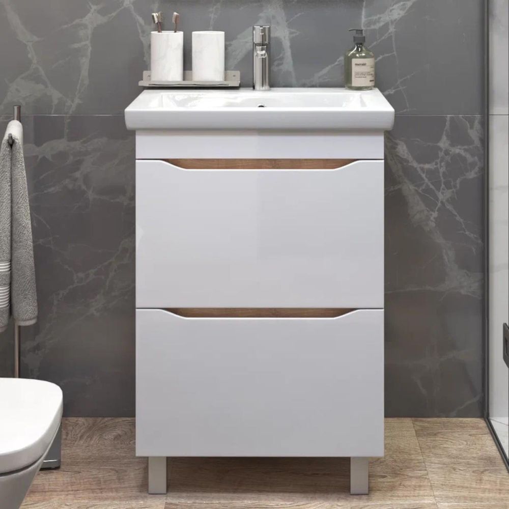 Тумба под раковину напольная VIGO Grani 201 дуб золотой, 60 см, артикул 201 дуб золотой