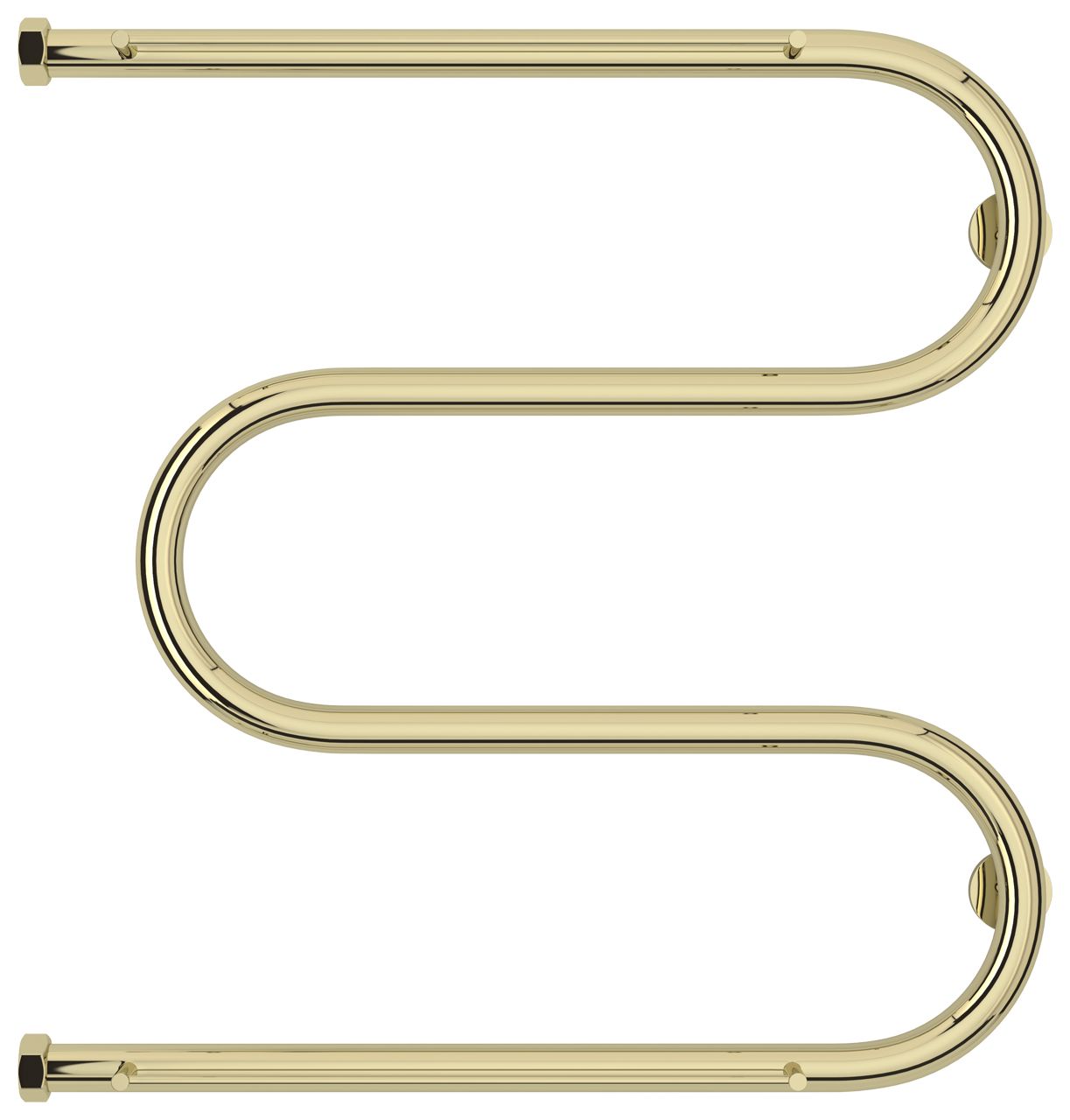 Полотенцесушитель водяной "М-обр.+" 2П 600х600 Н. Г. 1" (Шампань)