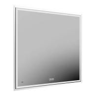 Зеркало TECNO c LED 90 с подсветкой, с функцией антизапотевание, белый глянцевый