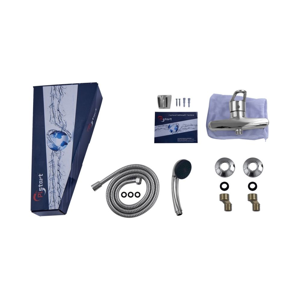 Смеситель для душа Plstart PL2006, хром