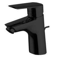 Fima Carlo Frattini Spot Смеситель для раковины, на 1 отв., с донным клапано, цвет: чёрный матовый