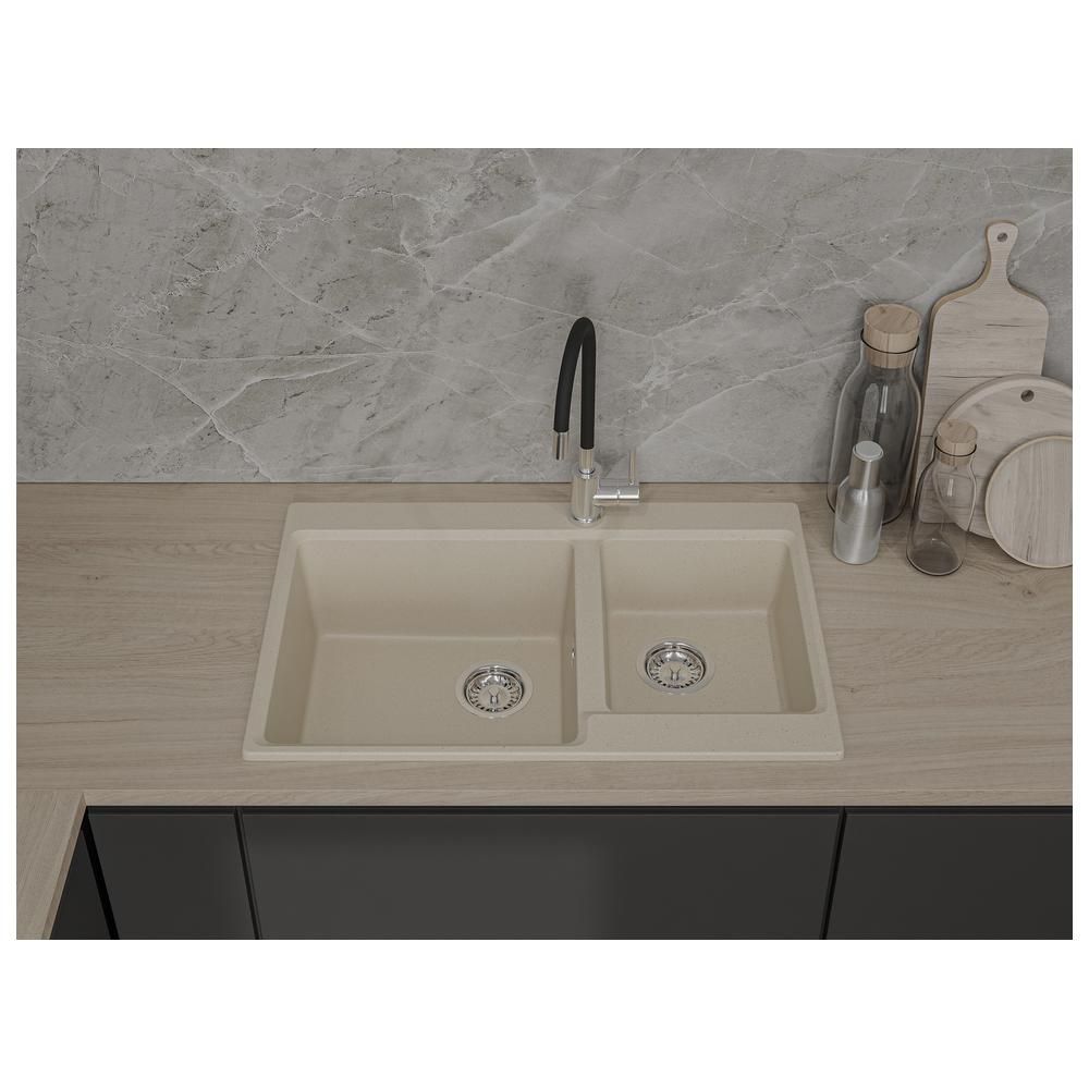 Кухонная мойка GranFest LEVEL 780K, кашемир, артикул LV-780K кашемир