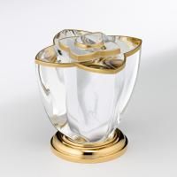 THG PETALE DE CRISTAL CLAIR LISERE DORE Вентиль смесителя для раковины, цвет полированное золото THG PETALE DE CRISTAL CLAIR LISERE DORE Вентиль смесителя для раковины, цвет полированное золото