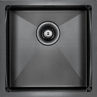 Кухонная мойка Paulmark Aller 44 PM904444-GM Вороненая сталь Кухонная мойка Paulmark Aller 44 PM904444-GM Вороненая сталь