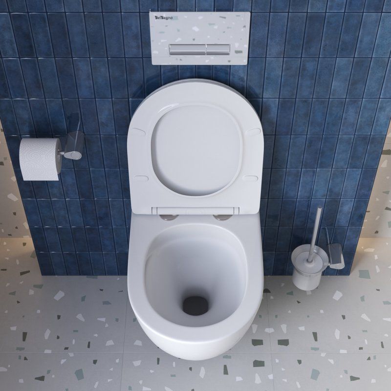 SFERA-TOR Унитаз подвесной безободковый  со смывом "Торнадо", с сиденьем дюропласт soft close, BB046CH-TOR/SC, артикул BB046CH-TOR/SC