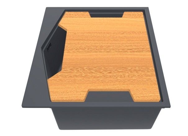 Кухонная мойка KitKraken Ocean Graphite 60 Темно-серая