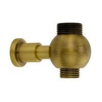RICAMBI Штуцер проходной для душевой колонны, 1/2"x3/4" ,бронза