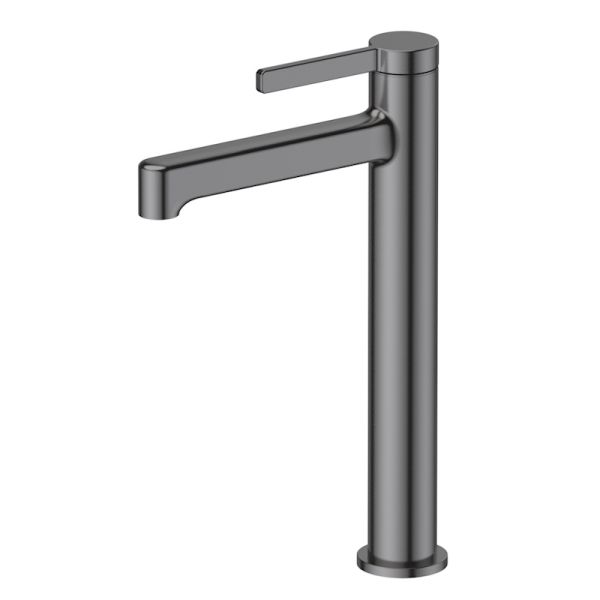 Смеситель для раковины высокий Esko SC25GM, оружейная сталь