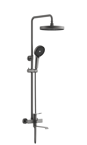 Душевая система BELZ B24812-3, оружейная сталь