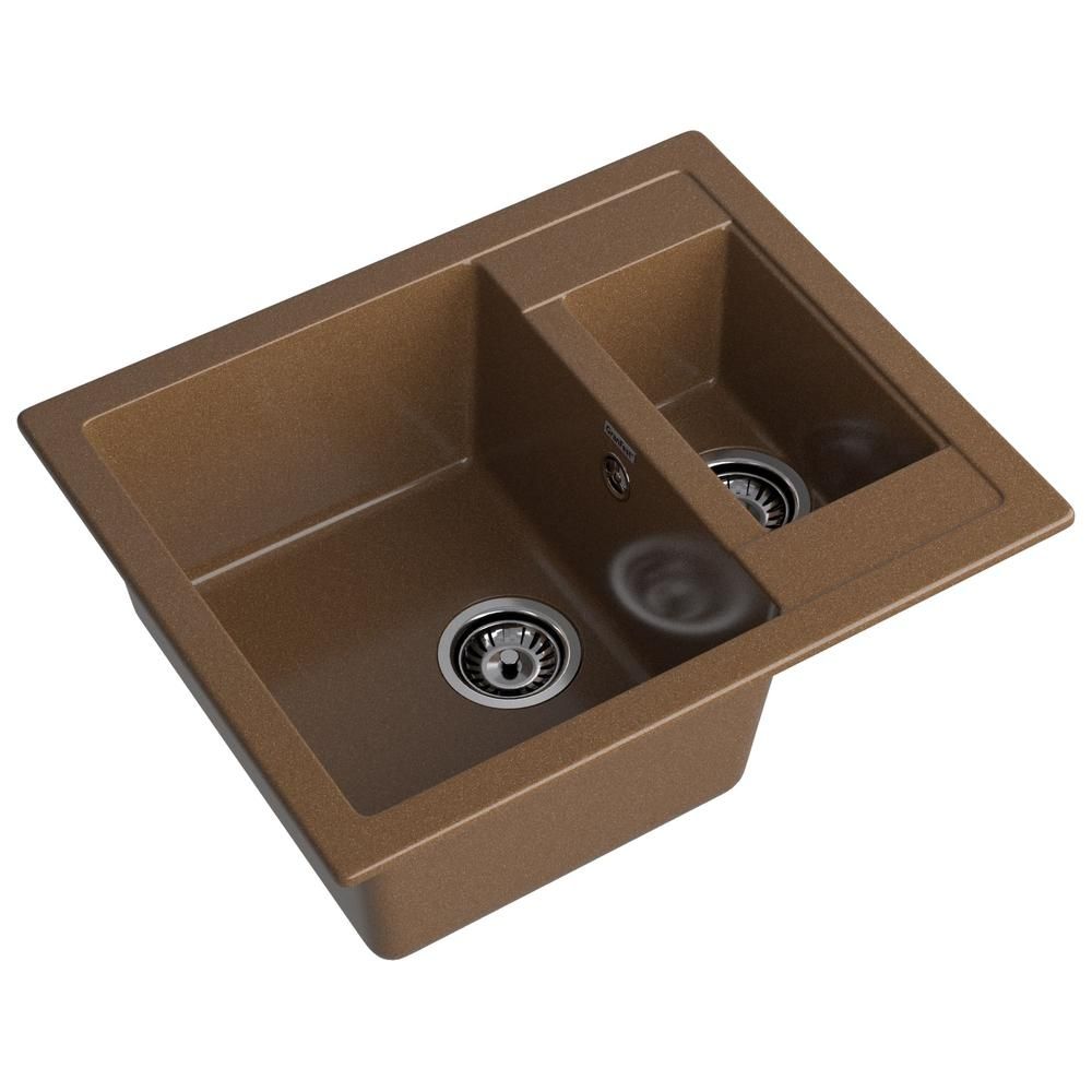 Кухонная мойка GranFest QUADRO 610K, терракот, артикул Q-610K терракот