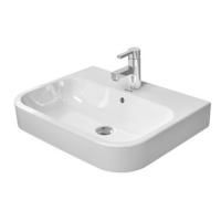 DURAVIT Happy D.2  Раковина шлифованная 65х46 см, с 1 отв под смеситель,со слив переливом, задняя стенка не глазур., с креплением, цвет белый.