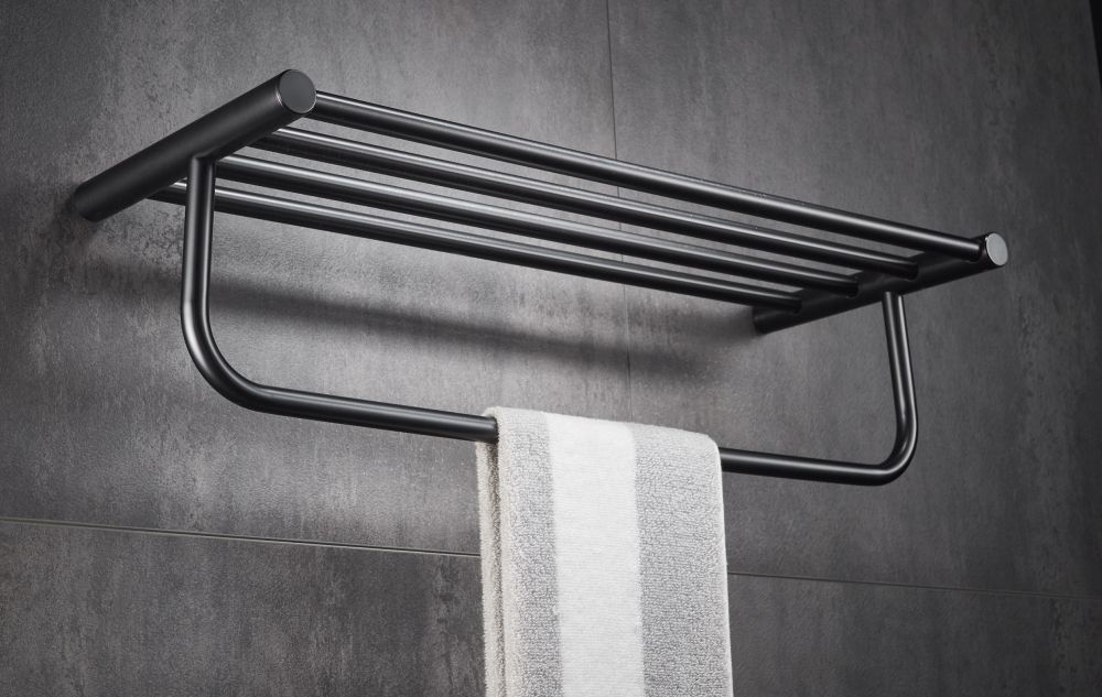 Полка для полотенец Haiba HB8424-7, черный