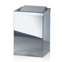 Decor Walther DW 113 Корзина для бумаги 20x20x30см, с крышкой, цвет: сталь полированная Decor Walther DW 113 Корзина для бумаги 20x20x30см, с крышкой, цвет: сталь полированная