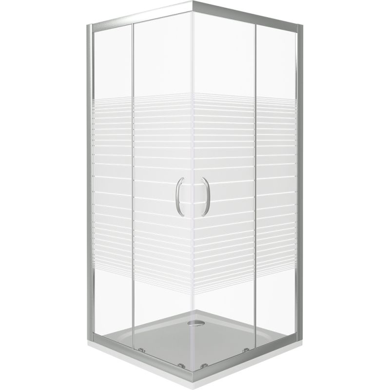 Душевой уголок Good Door Infinity CR-100 100х100 профиль Хром стекло прозрачное