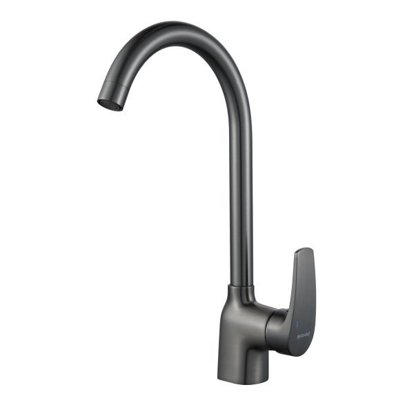 Смеситель для кухни Shevanik S5053T, оружейная сталь