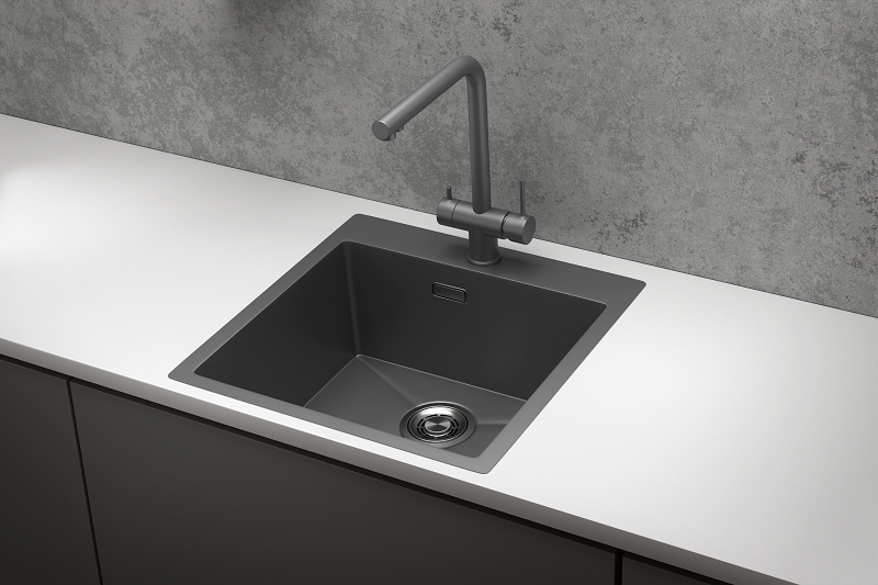 Кухонная мойка GRANULA (5151, ГРАФИТ МАТОВЫЙ), артикул 5151, ГРАФИТ МАТОВЫЙ